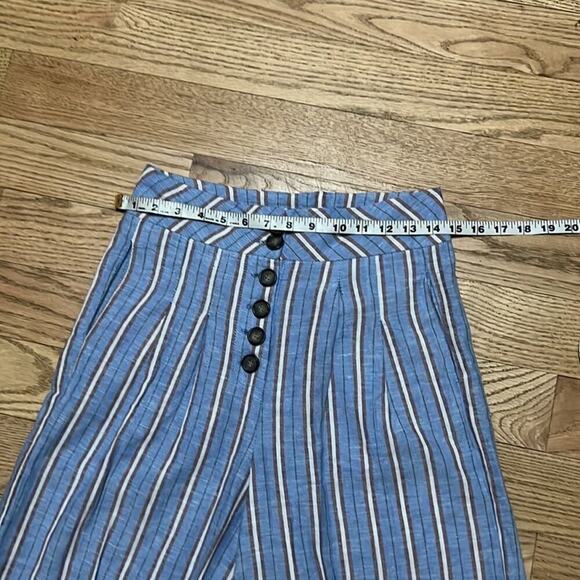 CALI 1850 STRIPED BOHO LINEN PANTS SIZE‎ S - Picture 3 of 5